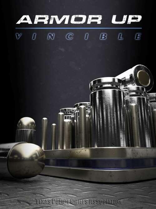 bullets with text that says armor up vincible